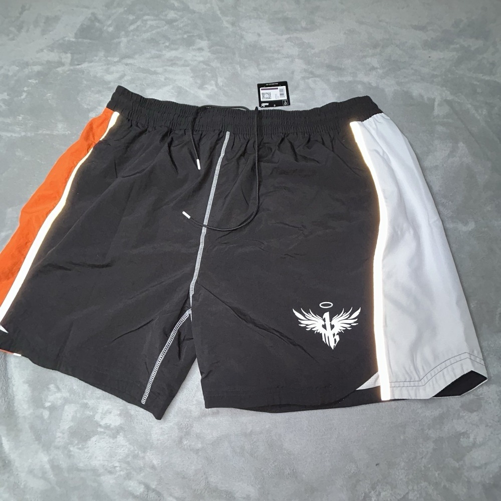 PUMA  X Melo Blocked Shot Shorts Mens Black Casual Athletic Bottoms 62171501 XXL
